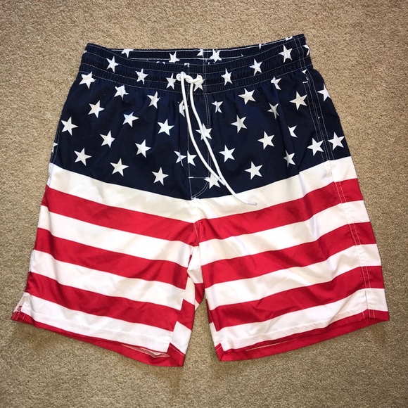 old navy american flag swim trunks